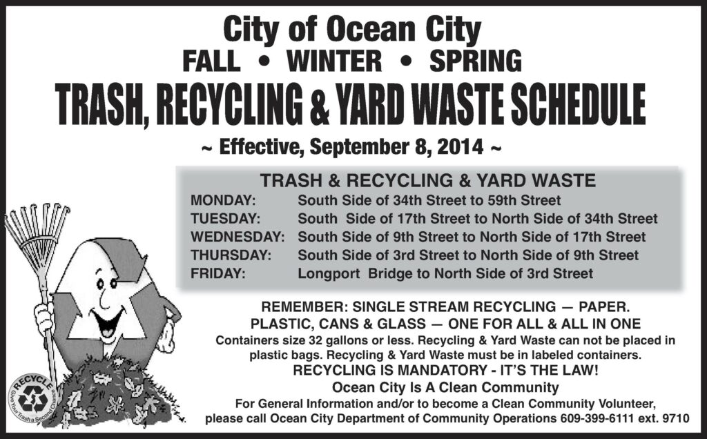 Understanding The Trash And Recycling Collection Schedule In Ocean City ...